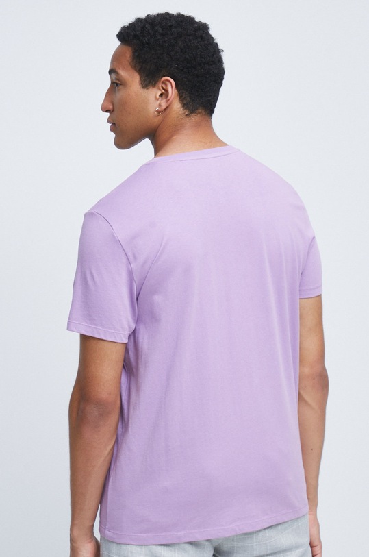 Odzież T-shirt bawełniany z nadrukiem fioletowy RS22.TSMC20 fioletowy