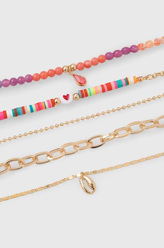 Bransoletki damskie z ozdobnymi elementami (5-pack) kolor multicolor RS23.AKD601 multicolor RS23