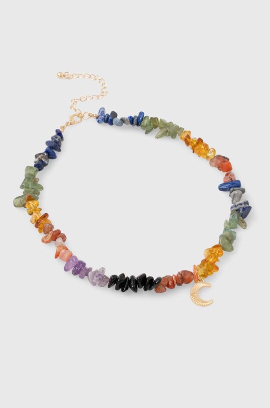 Naszyjnik damski z naturalnymi kamieniami kolor multicolor RS23.AKD700 multicolor RS23