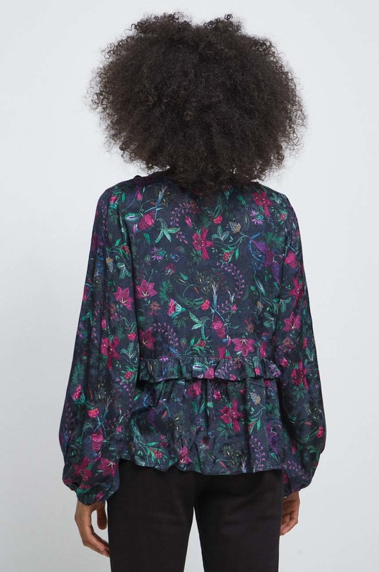 Odzież Bluzka damska wzorzysta kolor granatowy RS23.BDD301 granatowy