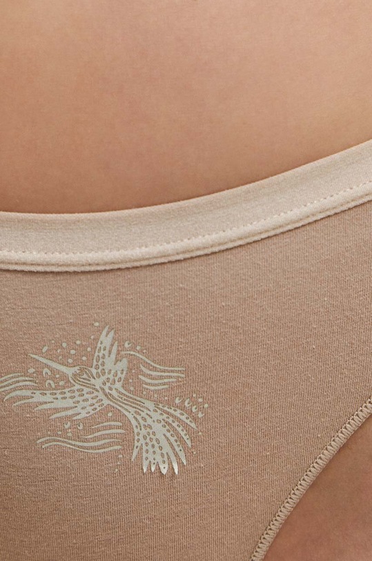 Figi damskie bawełniane z nadrukiem (3-pack) kolor multicolor RS23.BID503