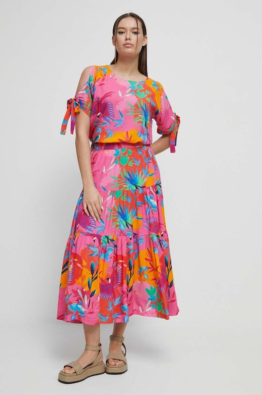 Bluzka damska wzorzysta kolor multicolor RS23.BKD902 multicolor RS23