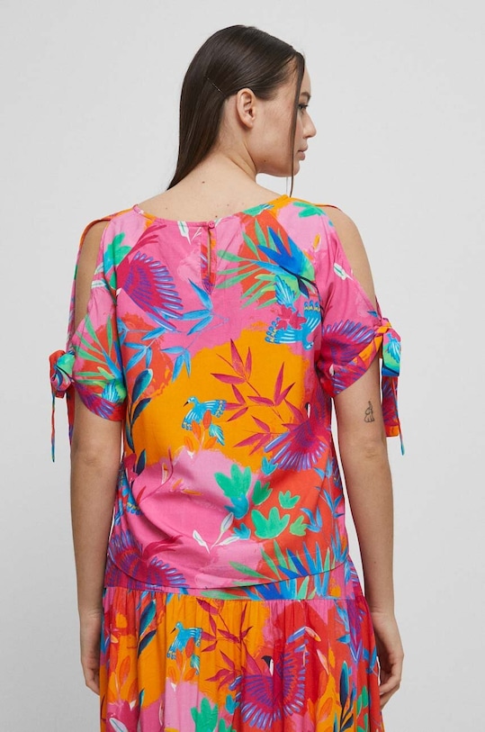 Odzież Bluzka damska wzorzysta kolor multicolor RS23.BKD902 multicolor