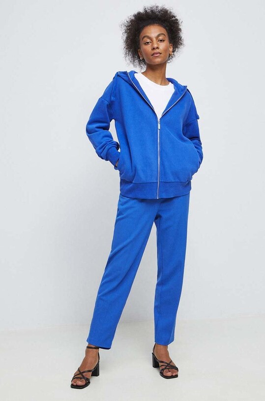 Bluza damska gładka kolor chabrowy RS23.BLD030 niebieski RS23