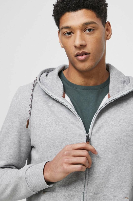 Mikina pánská šedá barva další šedá RS23.BLM050