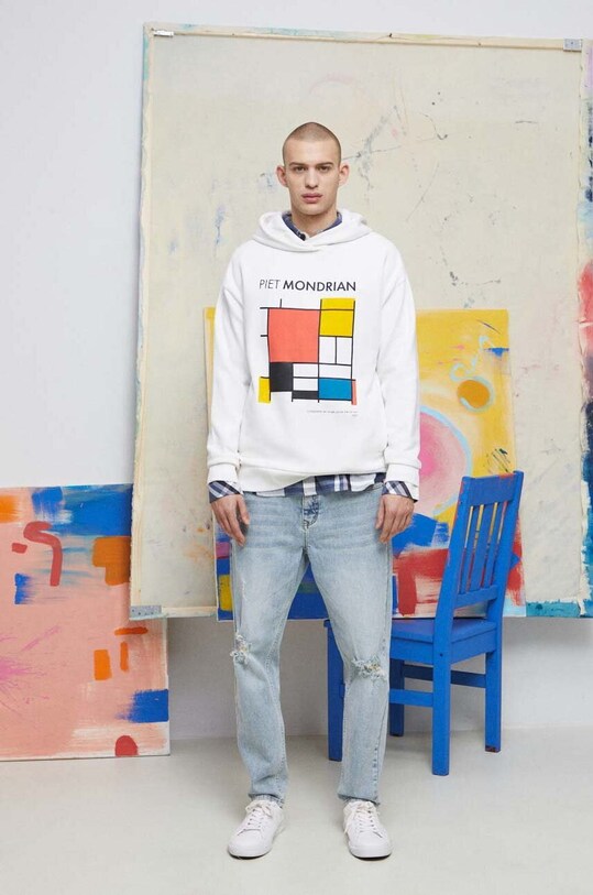 Bluza męska Eviva L'arte kolor biały pozostałe biały RS23.BLM253