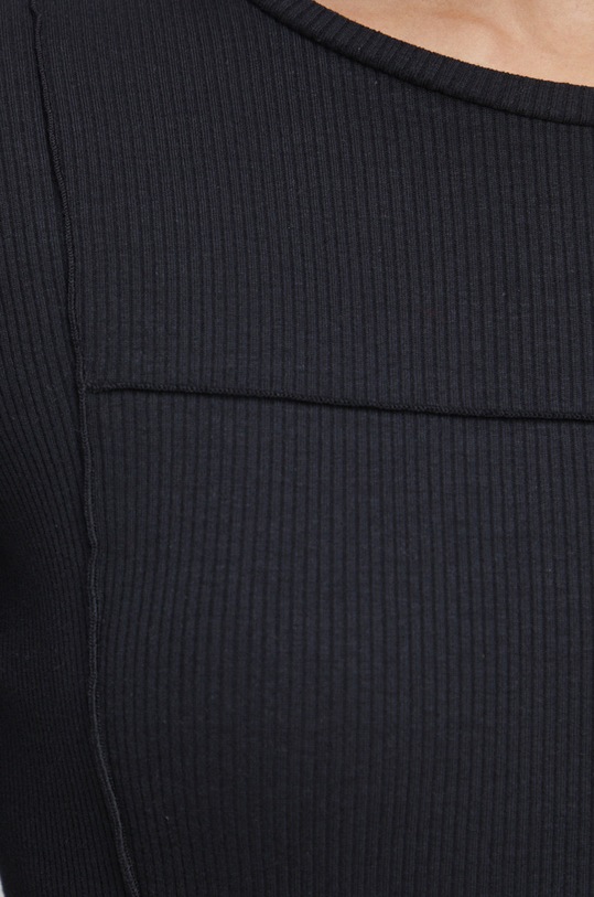 Medicine longsleeve bawełniany RS23.BUD103 czarny