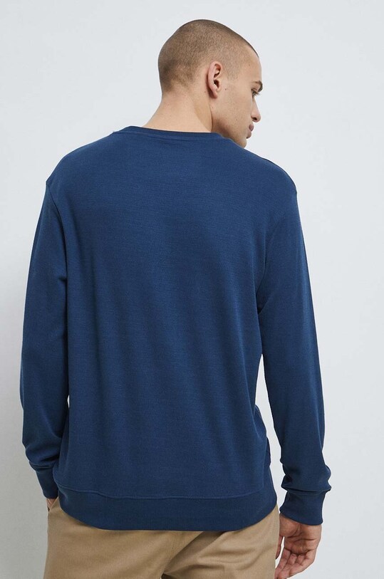 Odzież Longsleeve męski z fakturą kolor niebieski RS23.BUM020 niebieski
