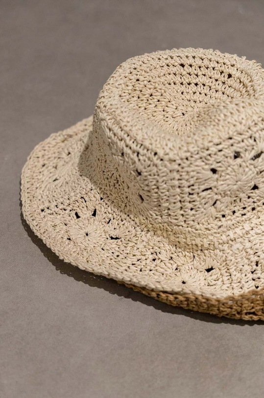 Kapelusz damski pleciony kolor beżowy RS23.CAD719 beżowy RS23