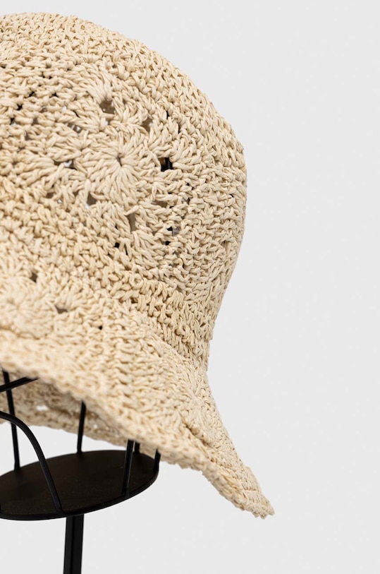 Akcesoria Kapelusz damski pleciony kolor beżowy RS23.CAD719 beżowy