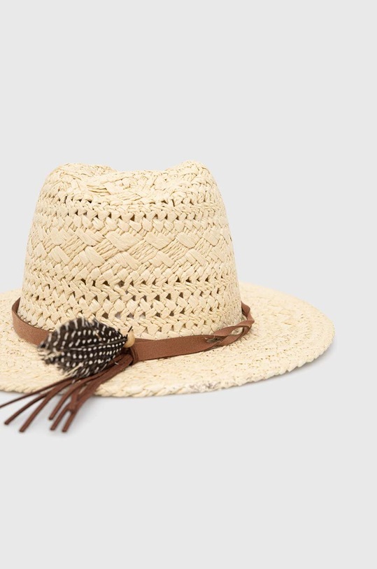 Kapelusz damski pleciony kolor beżowy beżowy RS23.CAD905