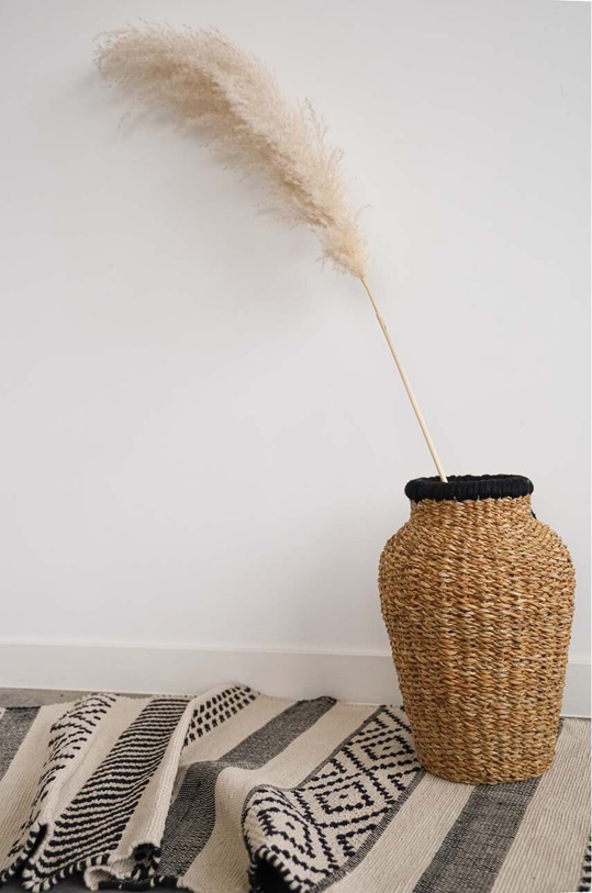 Wazon dekoracyjny pleciony handmade kolor brązowy brązowy RS23.DEU500