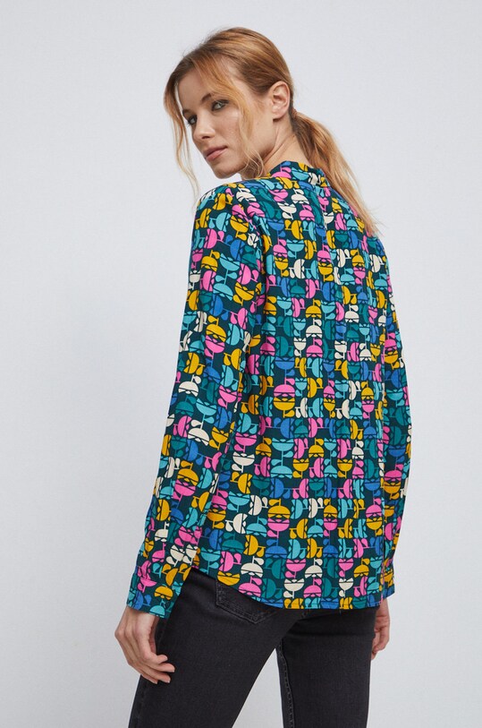 Odzież Koszula damska wzorzysta kolor multicolor RS23.KDD010 multicolor