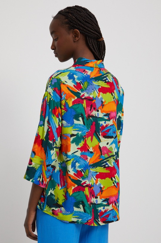 Odzież Koszula damska wzorzysta kolor multicolor RS23.KDD080 multicolor
