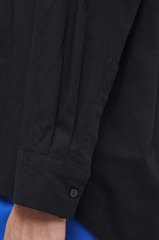 Koszula damska gładka kolor czarny RS23.KDD100 czarny