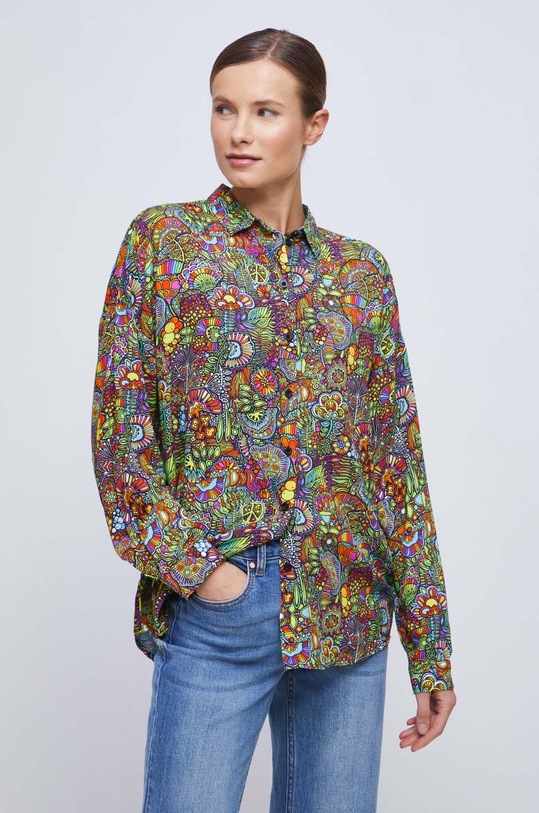 Koszula damska z kolekcji WOŚP x Medicine kolor multicolor RS23.KDD150 multicolor RS23