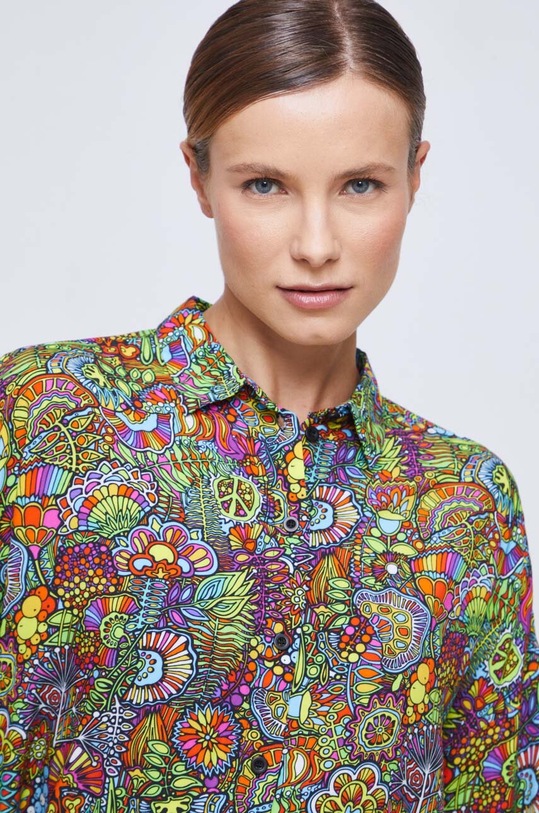 Koszula damska z kolekcji WOŚP x Medicine kolor multicolor RS23.KDD150 multicolor