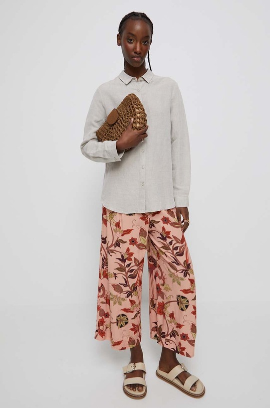 Koszula damska z konopi kolor beżowy RS23.KDD807 beżowy RS23