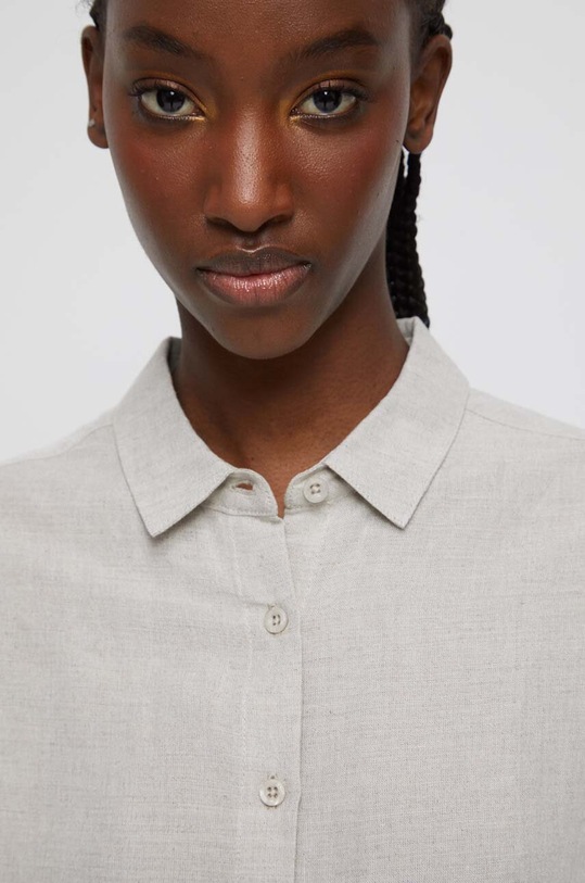 Koszula damska z konopi kolor beżowy RS23.KDD807 beżowy