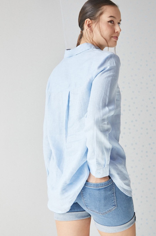 Oblačila Lanena srajca Medicine RS23.KDD902 modra