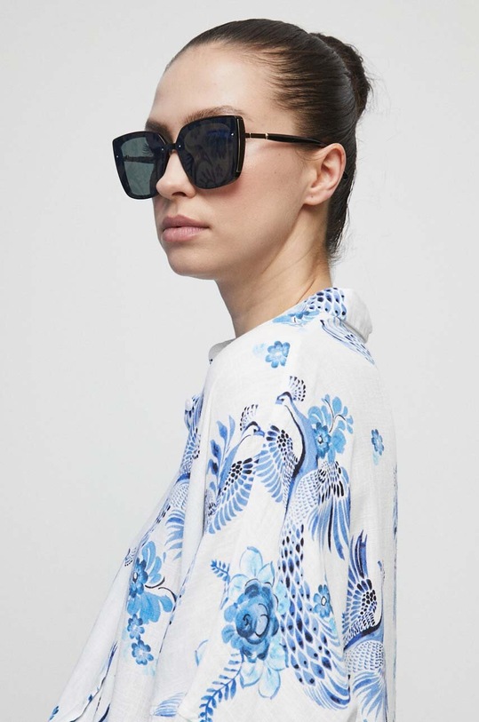 Koszula z domieszką lnu damska Medicine x Fajans Włocławek kolor biały RS23.KDDA00 biały