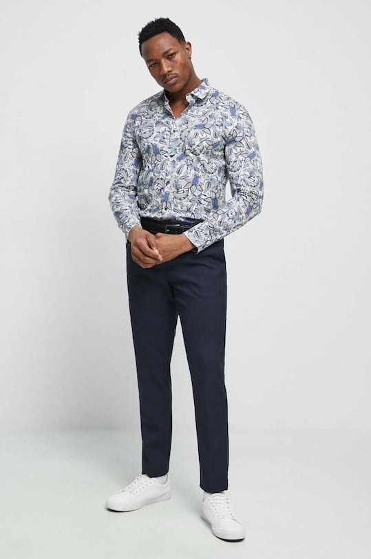 Odzież Koszula męska z kołnierzykiem klasycznym kolor multicolor RS23.KDM610 multicolor