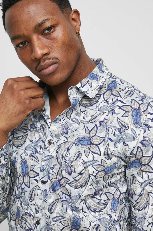 Koszula męska z kołnierzykiem klasycznym kolor multicolor RS23.KDM610 multicolor