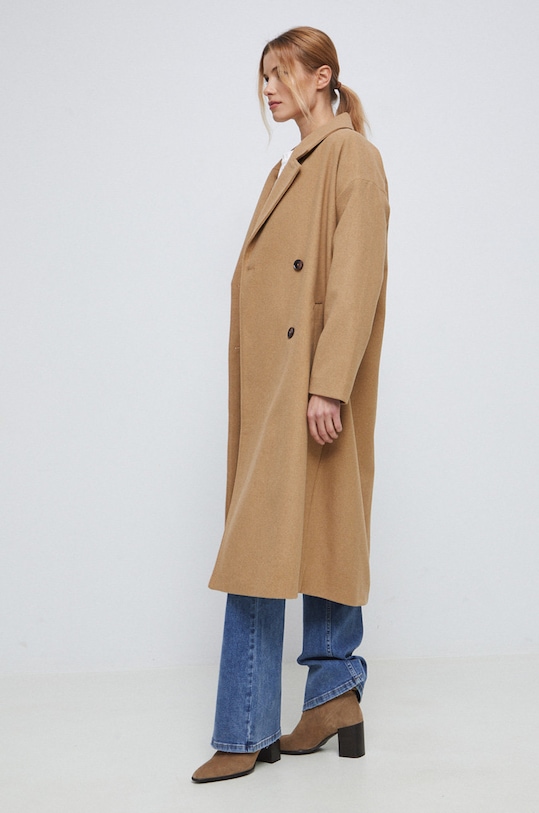 Пальто с примесью шерсти Medicine RS23.KPD117 бежевый RS23