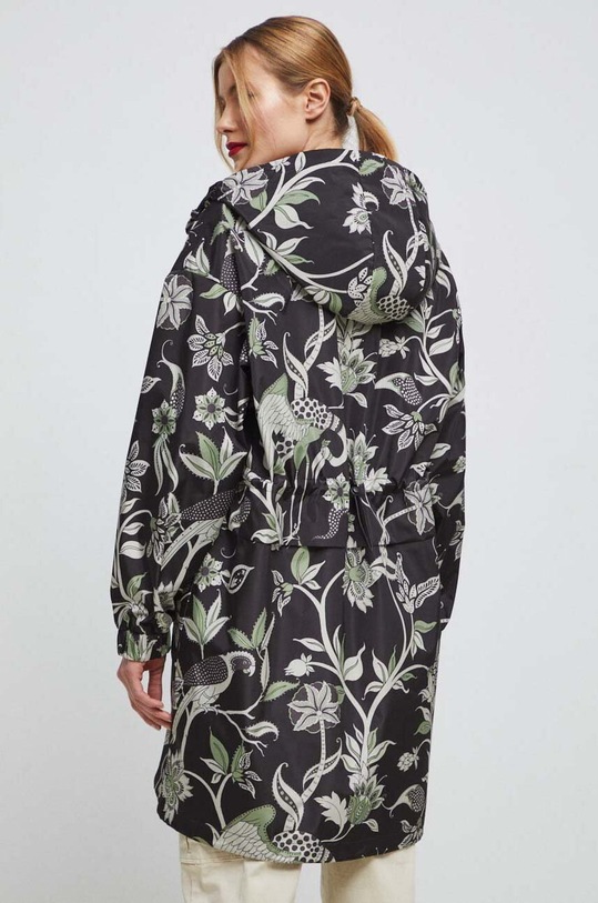 Odzież Płaszcz damski wzorzysty kolor czarny RS23.KPD601 czarny