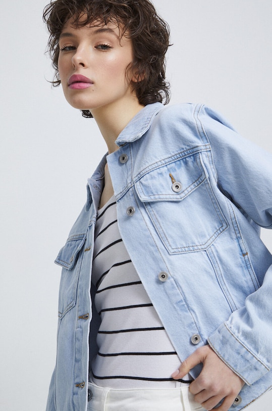 Medicine geacă din denim necaptusit albastru RS23.KUD700