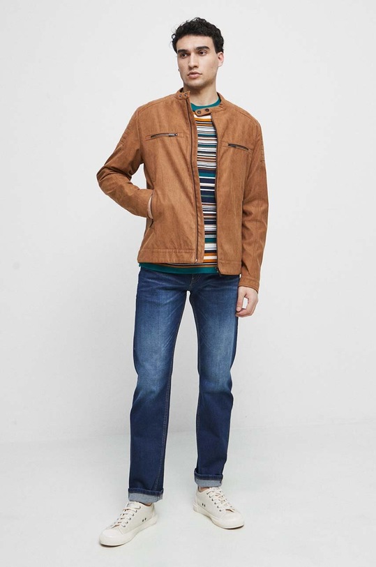 Bunda pánská hnědá barva RS23.KUM402 hnědá RS23