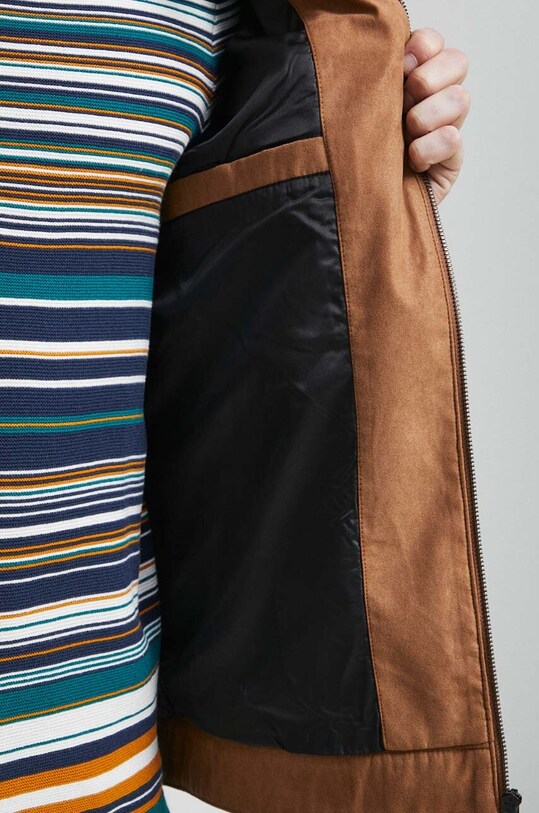 Bunda pánská hnědá barva RS23.KUM402