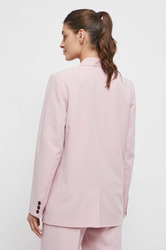 Odzież Marynarka damska gładka kolor różowy RS23.KZD501 różowy