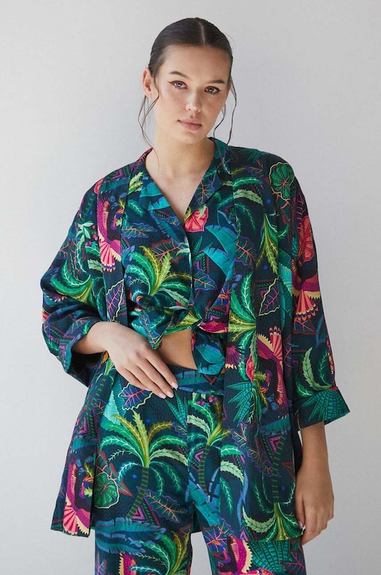 Kimono damskie wzorzyste kolor multicolor tkanina multicolor RS23.KZD900