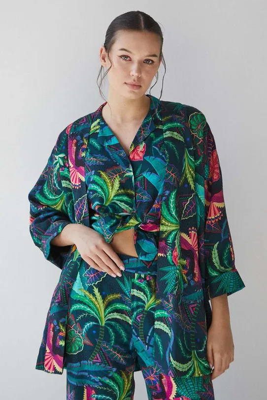 Kimono damskie wzorzyste kolor multicolor tkanina multicolor RS23.KZD900
