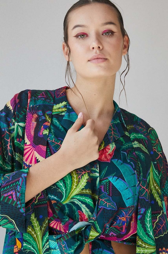 Kimono damskie wzorzyste kolor multicolor multicolor RS23.KZD900