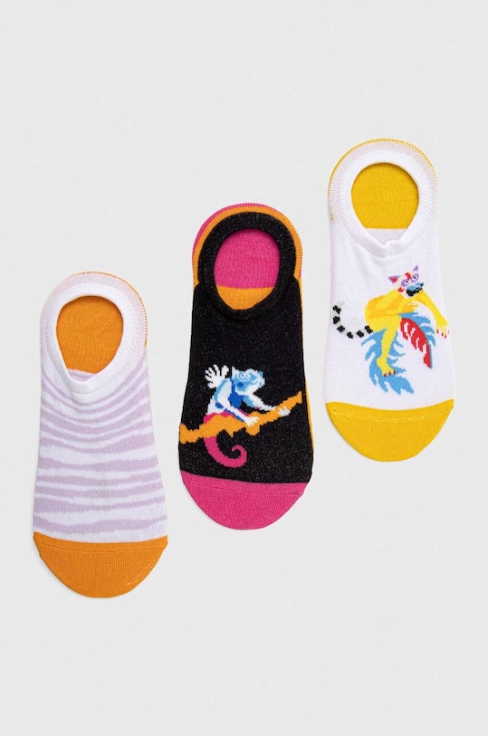 Skarpetki damskie bawełniane by Olamaloú kolor multicolor skarpetki krótkie multicolor RS23.LGD807
