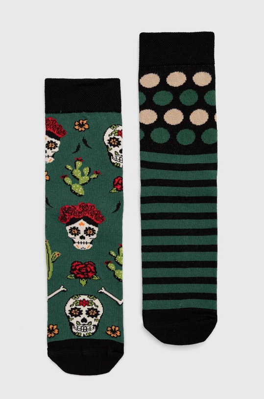 Skarpetki męskie bawełniane wzorzyste (2-pack) kolor multicolor skarpetki długie multicolor RS23.LGM311