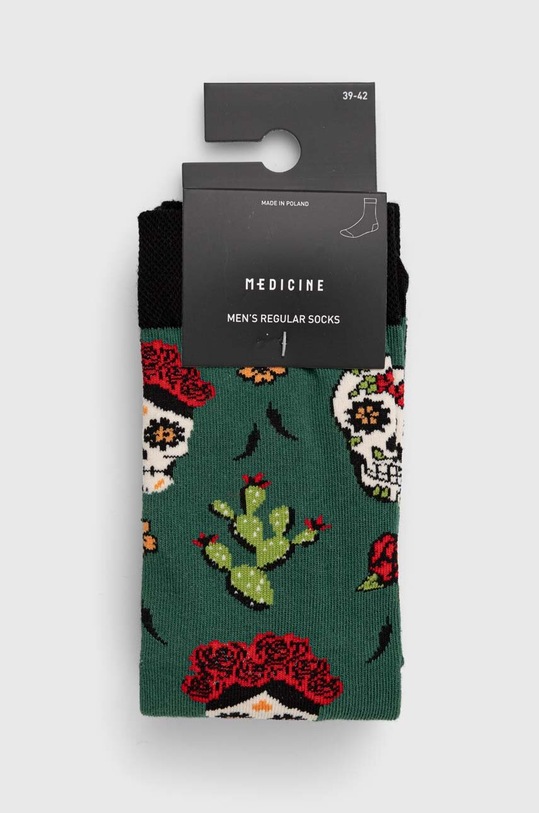 Odzież Skarpetki męskie bawełniane wzorzyste (2-pack) kolor multicolor RS23.LGM311 multicolor