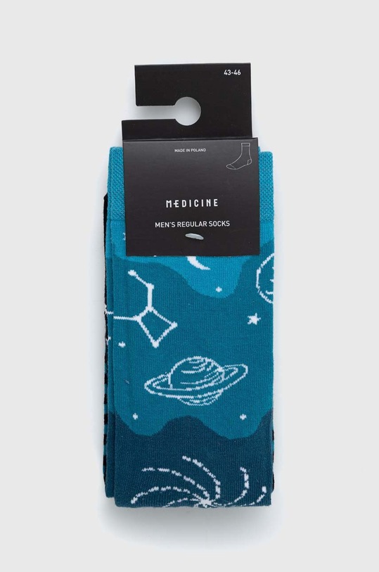 Odzież Skarpetki męskie bawełniane wzorzyste (2-pack) kolor multicolor RS23.LGM401 multicolor