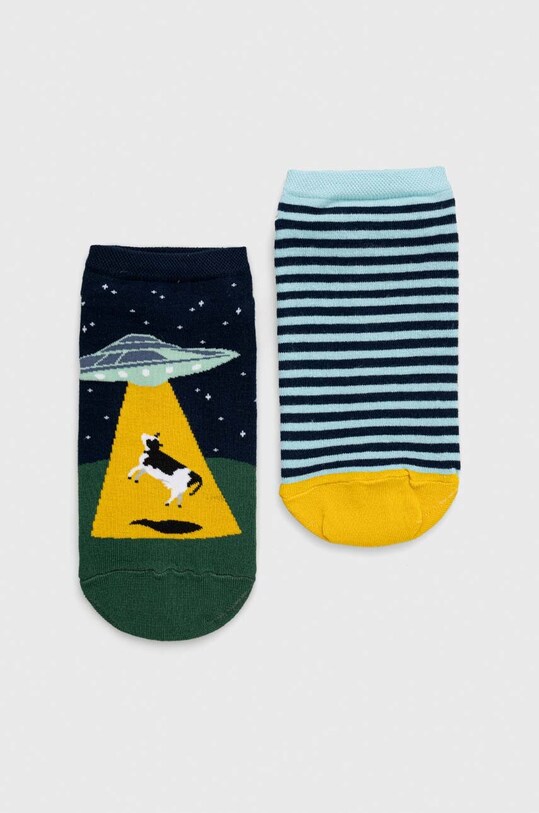 Skarpetki bawełniane męskie z motywem ufo (2-pack) kolor multicolor skarpetki krótkie multicolor RS23.LGM507