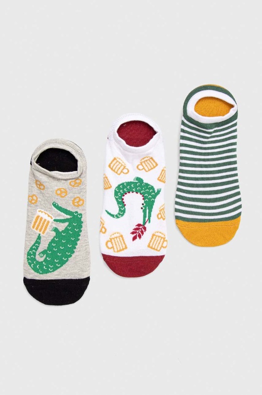 Medicine skarpetki 3-pack skarpetki krótkie szary RS23.LGM802