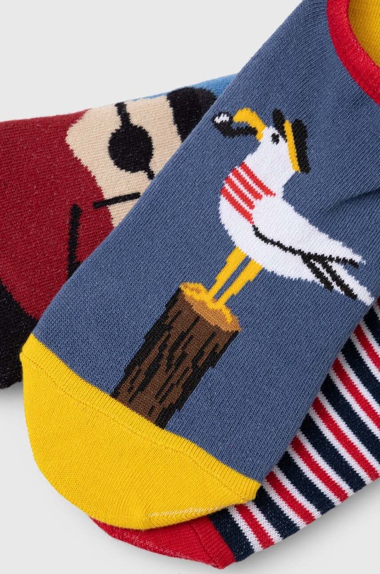 Skarpetki męskie bawełniane z motywem morskim (3-pack) kolor multicolor RS23.LGM915 multicolor RS23