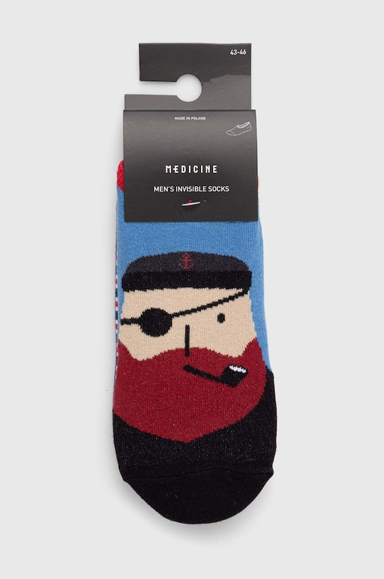 Odzież Skarpetki męskie bawełniane z motywem morskim (3-pack) kolor multicolor RS23.LGM915 multicolor