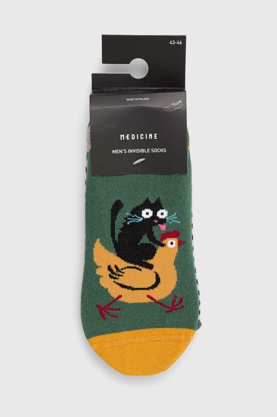 Odzież Skarpetki męskie bawełniane wzorzyste (3-pack) kolor multicolor RS23.LGM916 multicolor