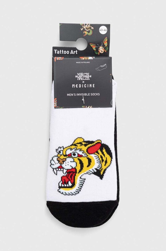 Skarpetki męskie bawełniane Tattoo Art by Marcin Małczyk (3-pack) kolor multicolor RS23.LGMA50 multicolor RS23