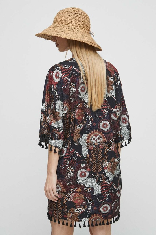Odzież Kimono damskie wzorzyste kolor czarny RS23.NKDB01 czarny