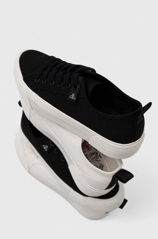 Tenisówki damskie na platformie kolor czarny platforma czarny RS23.OBD401