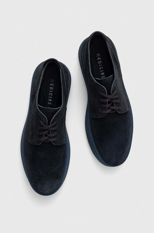 Buty zamszowe męskie kolor granatowy RS23.OBM405 granatowy