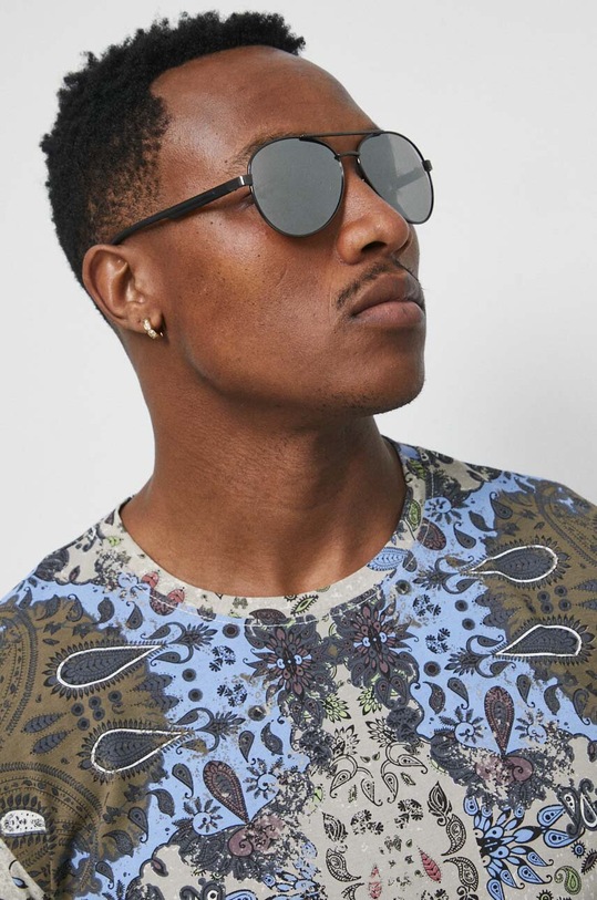 Okulary męskie przeciwsłoneczne z polaryzacją kolor czarny RS23.OKM401 czarny